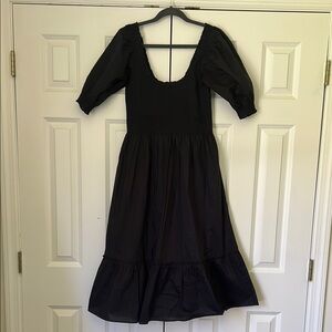 Hill House Louisa Nap Dress Black Size M EUC